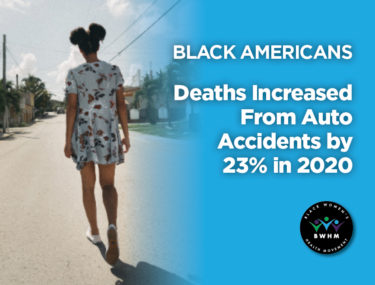 Black Americans — Deaths Increased From Auto Accidents by 23% in 2020